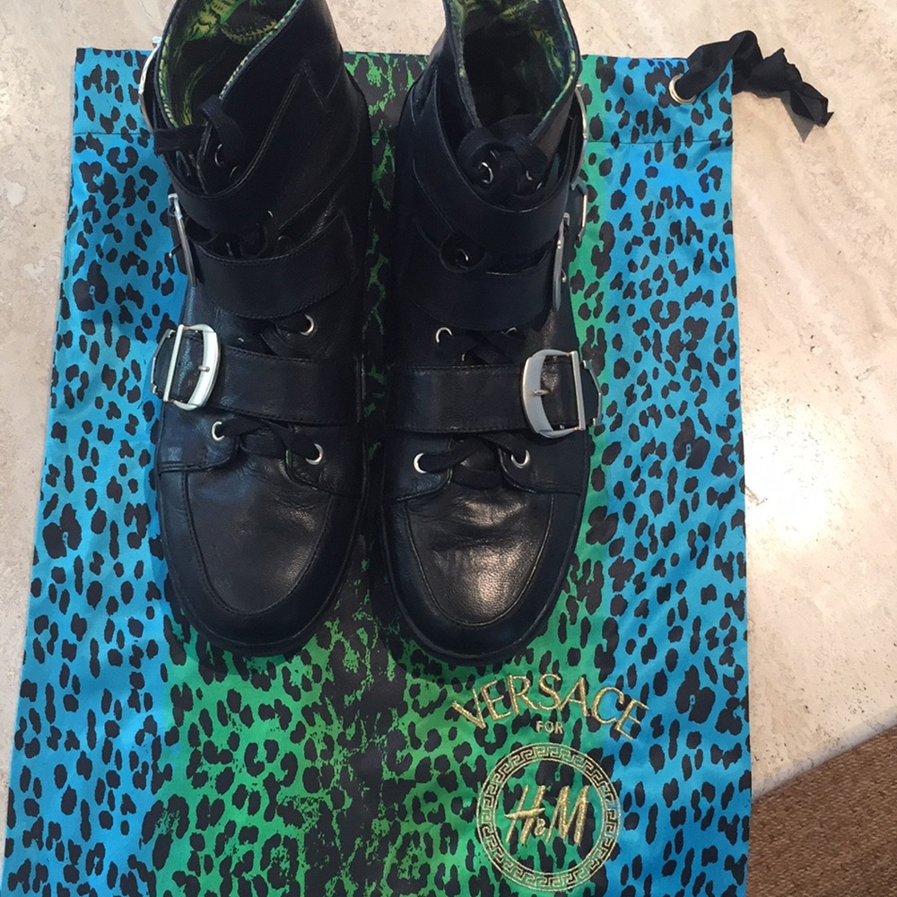 Versace leather boots